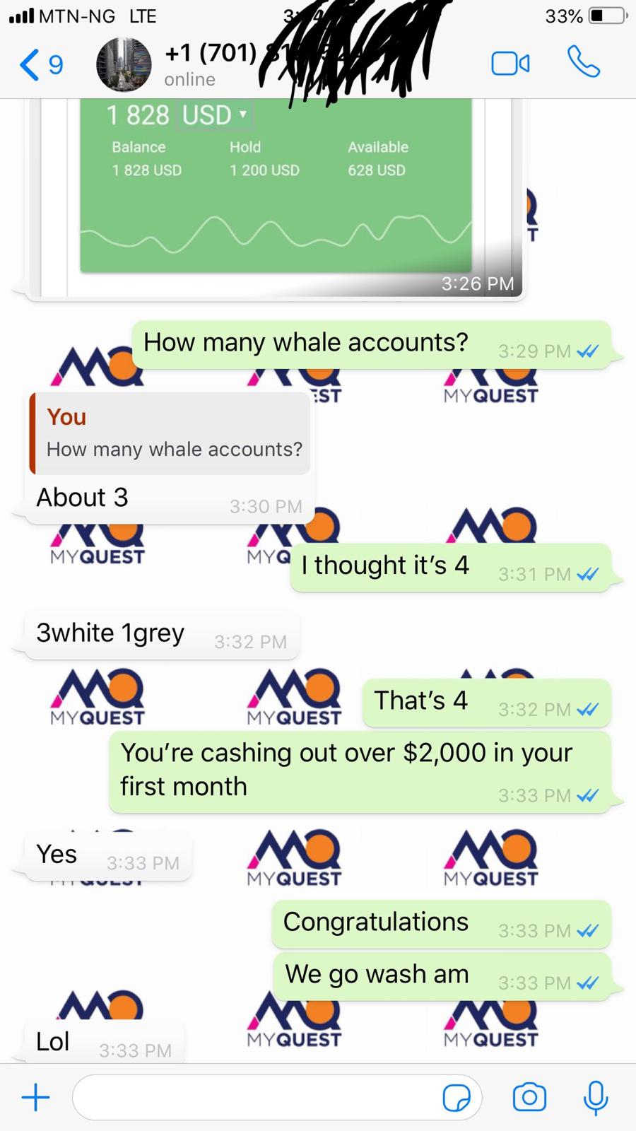 $1,828 in account — cashing out over $2,000 in first month