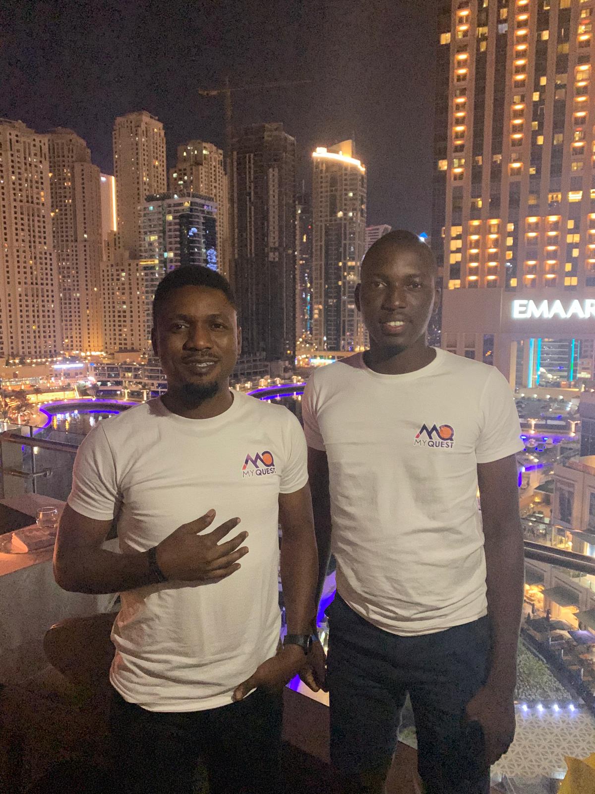 Tamilore and Mr. Michael in Dubai